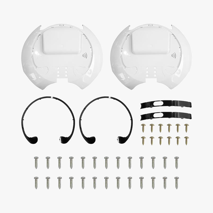 16S White Side Cover Set